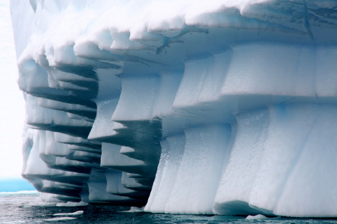 gradually melting iceberg