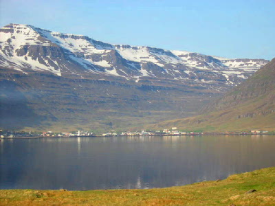 fjörds outline the Icelandic coast