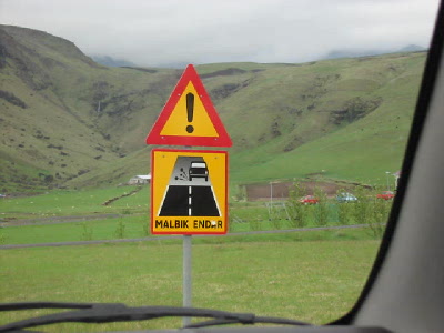 Whoops, end of pavement