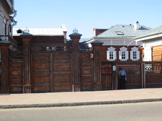 wooden houses