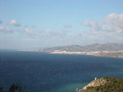 Nerja in background